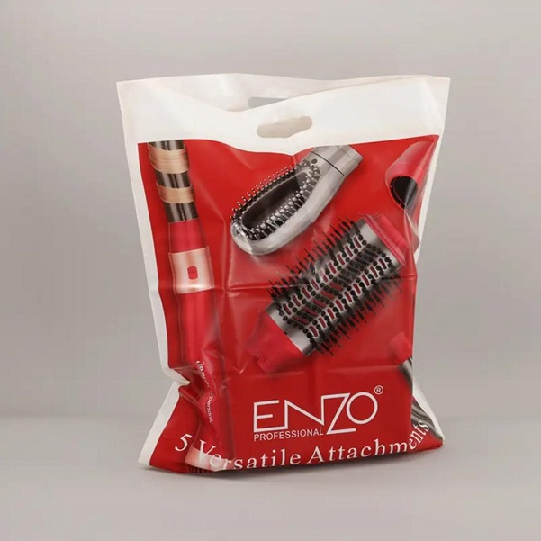 سشوار برس دار حالت دهنده انزو پروفیشینال مدل EN-4133 PRO با توان 1500 وات، موتور DC، تنظیمات دما سه حالته، تنظیم سرعت دو سرعته، فرکنندگی، صافکنندگی، خشککنندگی قوی، حجمدهندگی، همراه با سری شانهدار
